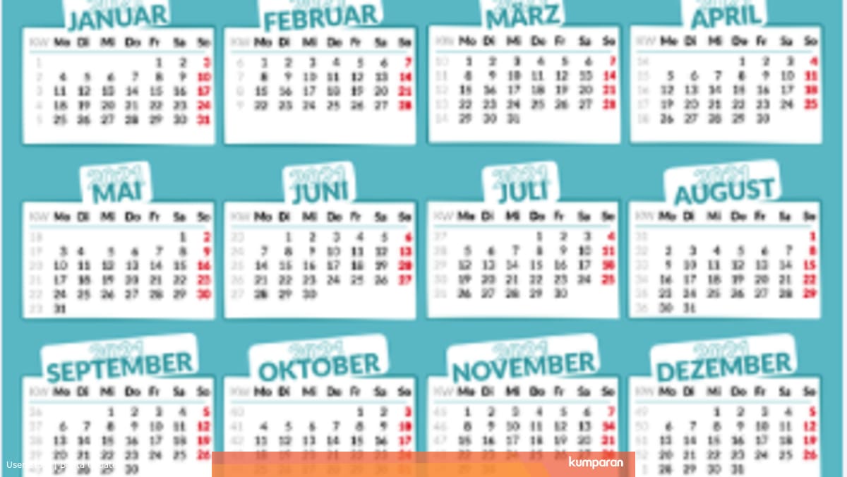 Kalenderblatt 2021 - Download Template Kalender 2021 Free : Download